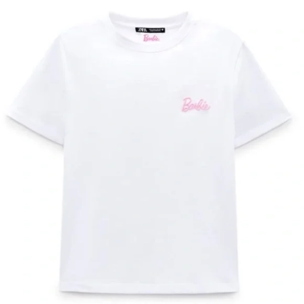 Zara Kids Mattel Barbie Embroidered Tee!